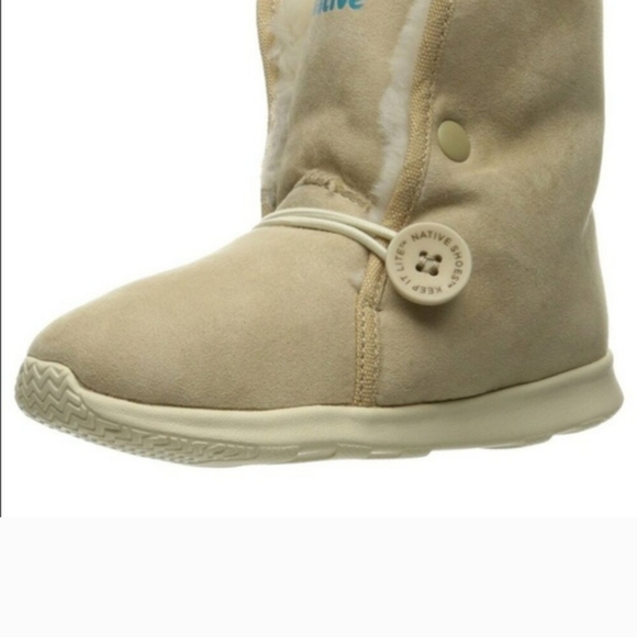Native AP Luna Toddler Boots – NIB Cozy Winter Style in Beige - Picture 6 of 13